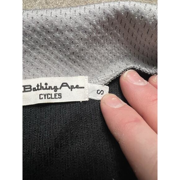 A Bathing Ape Cycles Bape Mesh Polo‎ Collared Shirt Vintage 90s Rare S - Picture 6 of 10